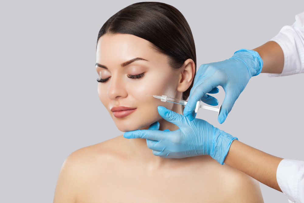 The,Doctor,Cosmetologist,Makes,The,Rejuvenating,Facial,Injections,Procedure,For